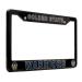 EliteAuto3K Golden State Warriors License Plate Frame Cover  Black  12.25 x 6.25 - Ideal Gift for Sports Fans & Supporters  Slim Design