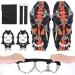 OKSTENCK Ice Cleats Traction Snow Grips with 23 Stainless Steel Spikes - Medium Size for Men, Women, and Kids - Anti-Slip Protection for Hiking, Walking, Climbing, Fishing - Buy Online on SooperMarket.com