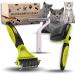 Orientpaw Professional cat brush 3 Set - Cats Nursing Set - 100% Comfort & Hygiene thanks to rounded massage bristles - Selban -cleaning cat Fell brush for short hair & long hair - Katzen Natur