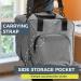 Crutello Universal Sewing Machine Case - Serger Carrying Bag with Storage Pockets - 13.75 x 12 x 13.5 Gray - Buy Online on SooperMarket.com