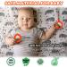 Silicone Teething Tubes Straws 2 Pack for Babies 3-12 Months - Orange P & Q Shape Sensory Chew Toys for ADHD & Autism - Buy Online on SooperMarket.com