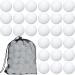 120 Pcs Plastic Golf Balls for Indoor Outdoor Training with Mesh Bags - White - Buy Online on SooperMarket.com