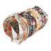 Jseng 4 Pcs Headbands for Women Cross Knot Wide Headbands Knotted Hair Bands Elastic Hair Accessories for Women and Girls Floral