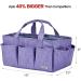 HOMEST Craft Organizer Tote Bag - Purple Art Caddy for Scrapbooking & Crafts Supplies - Buy Online on SooperMarket.com