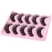 Wiwoseo Natural Mink False Eyelashes - 5 Pairs Fluffy Wispy 16MM Faux Mink Lashes - Buy Online on SooperMarket.com