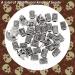 Craftshou 32 Pieces Viking Beard Beads with Norse Runes - Hair & Dreadlocks Beads for Jewelry Making and DIY Braiding Hair - Buy Online on SooperMarket.com