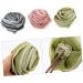 Angoily 3pcs Rose Bath Balls - Natural Loofah Body Scrubber & Shower Back Scrubber for Adults | High-Quality Bath Poufs & Brushes for Relaxing Bath Experience - Buy Online on SooperMarket.com