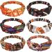 6 Pieces African Headbands Boho Print Headband Twist Knot Elastic Hair Bands Criss Cross Vintage Headband Workout Yoga Sports Hair Accessories for Women Girls