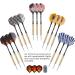 UZOPI 15 Pack Steel Tip Darts Set 18g with Sharpener & Extra Flights - Aluminum Shafts, Brass Barrels - Ideal for Rec Rooms, Man Caves, Bars & Game Rooms - Buy Online on SooperMarket.com