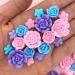 30 Unicorn Icing Flowers | Small Unicorn Flowers | Edible Roses| Lavender | Edible Flowers | Icing Flowers | Icing Roses | Pink Icing Flowers | Unicorn Sprinkles | Simply Sucr 30 Piece Set