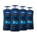 Vaseline Men Healing Moisture Body Lotion Cooling, 20.3 Fl. Oz (Pack of 4)
