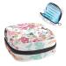 Anna Cowper Flower Sanitary Napkin Storage Bag Feminine Menstrual Cup Pouches Nursing Pad Holder Tampon Bags Portable Period Bag for Women Teen Girls 1Pcs Multi-colored 5