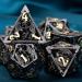 ARUOHHA Hollow DND Metal Dice Set Black Gold Dungeons and Dragons Dice D and D Dice Role Playing Games D+D Polyhedral Dice 7PCS RPG D&D Dice with Gift Box D20 D12 D10 D8 D6 D4 - Buy Online on SooperMarket.com
