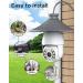 DocSmart 2K Outdoor Wireless Light Bulb Security Camera with 360Pan/Tilt, Color Night Vision and Siren Alarm - IP65 Home Security Camera with Auto Tracking and Two-Way Audio 2.4GHz - Buy Online on SooperMarket.com
