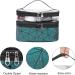 Double-Layered Cosmetic Bag | Waterproof Travel Makeup Organizer for Men & Women | Large Transparent Green Case - Buy Online on SooperMarket.com