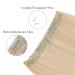 REECHO Invisible Wire Hair Extensions | Adjustable Size Secret Hairpiece for Women | 24 Inch Light Blonde | Removable Clips | Pack of 1 - Buy Online on SooperMarket.com