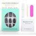 NOVO OVO Medium Square Black Sparkle False Press on Nails - Feijoada Glossy Acrylic Kit for Spring, Summer & Halloween - Buy Online on SooperMarket.com