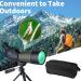 Gosky 20-60x60 HD Spotting Scope with Tripod, Carrying Bag & Phone Adapter - BAK4 45 Angled Spotter Scope for Target Shooting, Hunting & Bird Watching - Buy Online on SooperMarket.com