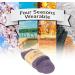 Cosyfeel Women Loose Diabetic Socks | 4-Pack Neuropathy Ankle Socks for Ladies | Super Soft Eco-Friendly Bamboo Material | Durable with Seamless Toe | Multicolour Patterns | 4 Seasons 7-9 1/2 CHALK VIOLET - Buy Online on SooperMarket.com