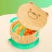 Suction Bowl Set for Babies & Toddlers | Bamboo Wood Feeding Bowl with Lid & Spoon | Stay Put Tableware for Easy Cleaning | Ideal for Weaning Journey - Buy Online on SooperMarket.com