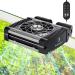 Fishkeeper aquarium cooler aquarium fans aquarium water cooler adjustable air speed and timer quiet aquarium fan for freshwater salvage aquariums up to 30 cm (1 fan) 1Fan-4W