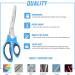 Makasla Pinking Shears - Decorative Zig Zag Scissors for Fabric, Leather, and Paper Craft - Professional Sewing Tool in Blue - Buy Online on SooperMarket.com