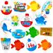 48pcs Gone Fishing Party Cupcake Toppers
