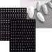 JMEOWIO 12 Sheets Colorful Star Nail Art Stickers Decals - Self-Adhesive Silver Design Decoration Supplies - Buy Online on SooperMarket.com