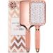 Paddle Brush for Detangling, Blowdrying and Straightening - Professional Large Hair Brush All Hair Types, Rose Gold Hairbrush for Women by Lily England Rose Gold Black