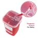 Alcedo Sharps Container 1 Quart (3-Pack) | Biohazard Needle Disposal | Portable for Home & Professional Use - Buy Online on SooperMarket.com