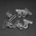 Peowuieu Rusian C Nail Clamps Clips Multifunctional Tool Acrylic Nails Pinchers Transparent Set of 6 - Buy Online on SooperMarket.com
