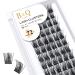 Cluster lashes 72 Clusters B&Q Lash Clusters D Curl Individual Cluster Lashes Natural Eyelash Clusters DIY Lash Extensions Soft Fluffy Cluster Eyelash Extensions (B35 D-14mm) D-14 mm B 35