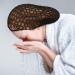 3-Piece Black Mesh Hair Net Set - Rayon Crochet Hair Nets, Knit Snood Hat, Crocheted Sleep Cap - Buy Online on SooperMarket.com