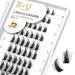 Cluster lashes 72 Clusters B&Q Lash Clusters D Curl Individual Cluster Lashes Natural Eyelash Clusters DIY Lash Extensions Soft Fluffy Cluster Eyelash Extensions (B38 D-8-16MIX) D-8-16 MIX B 38