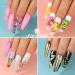 Nail Art Designs: Foil Stickers, Gems, Rhinestones, Fruit Slices, Glitter, Sequins & Holographic Decor Set B - Buy Online on SooperMarket.com