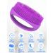 HEETA Hand-Held Body Shower Brush 2-Pack - Soft Silicone Body Scrubber for Gentle Exfoliation - Bath Brush for Men, Women, Kids - Suitable for All Skin Types - Black & Purple (Set of 2) - Buy Online on SooperMarket.com