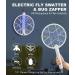 Portable 2-in-1 Electric Fly Swatter and Mosquito Zapper with Powerful Lamp - Travel and Home Bug Killer with Electric Shock Protection - 1 Pack - Buy Online on SooperMarket.com