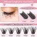 72 Pcs Easy to Apply DIY Eyelash Extension Individual Lashes D-8-16mix - Adore Lash Clusters with Thin Band - Buy Online on SooperMarket.com