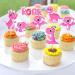 Cyodoos 36 Piece Dinosaur Cupcake Toppers Baby Dinosaur Cupcake Children's Birthday Party Cake Decorative Supplies Perfect for Dinosaur Parties and Boys and Girls' Birthday Party Decorative Supplies Pink - Buy Online on SooperMarket.com