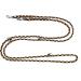 Lightweight Adjustable Dog Leash for Small Dogs Up to 15kg - 2.40m/2.80m/3.50m Options - Durable 4-Way Design in Brownie (Black-Brown Beige) - Buy Online on SooperMarket.com