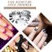 French Nail Trimmer Set with V Smile Line Cutter and Nail Brush - Stainless Steel Manicure Tools for DIY Nail Art (Silver) - Buy Online on SooperMarket.com