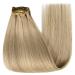 Buy Younsee 55cm Clip-In Real Hair Extensions - Blonde #16/25 120g 7PCs - Premium Remy Hair for Effortless Style - Buy Online on SooperMarket.com