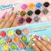 Nail Art Designs: Foil Stickers, Gems, Rhinestones, Fruit Slices, Glitter, Sequins & Holographic Decor Set B - Buy Online on SooperMarket.com