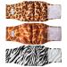 Micoooyo Reusable dog diapers for male 3 packs washable belly bands for dogs super absorbent durable dog diapers for newborn dogs (motif: Wildes Africa Size) Grassland XS