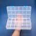 Benecreat 4 Pack Large Transparent Plastic Storage Box with Adjustable Dividers - 18 Grids for Jewelry Beads, Tools, and Craft Accessories - 9.4x5.7x1.18 Inch - Buy Online on SooperMarket.com