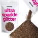 Hemway Premium Ultra Sparkle Glitter Multi Purpose Metallic Flake for Arts Crafts Nails Cosmetics Resin Festival Face Hair - Bronze Brown - Fine (1/64 0.015 0.4mm) 100g / 3.5oz