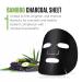 Soo AE Homme Energizing Black Charcoal Sheet Mask - 8 Count | Men's Skincare Pore Tightening & Moisturizing Facial Masks - Buy Online on SooperMarket.com