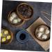 ABOOFAN 4 Pcs Ceramic Saucer Ramekins Dish Dishes Wasabi Dish Soy Dipping Plate Ketchup Bowl Vintage Plates Sauce Dipping Practical Snack Mini Ceramics Soy Sauce Vegetables Sushi re-usable 8.5X8X3cm Blue - Buy Online on SooperMarket.com