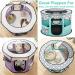 Portable Pet Playpen for Indoor Outdoor Travel | Foldable Exercise Kennel Tent for Dogs, Cats, Rabbits | Large Size with Free Carrying Case | Green - Buy Online on SooperMarket.com