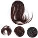 WOFASHPURET Piece Hair Toppers Extension Ponytail Wig Black Wigs Barrettes for Women Air Fringe Bangs Faux Hair Bun Wispy Bangs Wig Toupee for Women Hair Barrettes Scisors Clip Air Bangs Miss 18.00X6.50X0.50CM Brown - Buy Online on SooperMarket.com